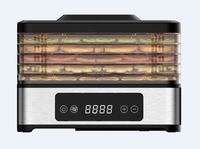 Huishoudelijke Voedsel Droger Dehydrator Voor Thuisgebruik Roestvrij Staal En Plastic Bakjes Multi-Functioneel