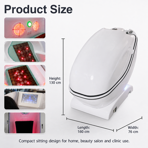 Cápsula de Sauna de Luz Fotónica Lingvita, Cabina de Spa de Desintoxicación Corporal Completa con Piedra de <span class=keywords><strong>Jade</strong></span> para Bienestar en Salones de Belleza - Product Image 3