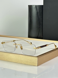 Montures de lunettes optiques carrées de luxe pour hommes, montures de lunettes sans monture tendance pour femmes - Product Image 3