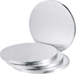 Base para Pastel Corrugada Dorada, Plateada y Blanca, Resistente a la Grasa, de 6 mm, 12 mm, 1/2 Pulgada de Grosor, en Tamaños de 8, 10 y 12 Pulgadas, Tipo Lámina, para Galletas y Pan - Product Image 4
