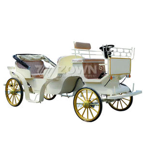 Carrozza Elettrica Senza Cavalli Cenerentola 48V 4 Ruote in Acciaio per Matrimoni e Turismo - Product Image 1