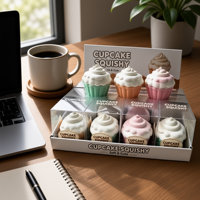 Jouet Squishy en TPR en forme de gâteau à la crème, à remontée lente, anti-stress, à presser, pour enfants et adultes