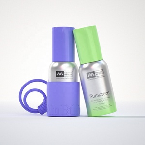 Portable Small Capacity Mini Aluminum Bottle with Hanging Strap for Travel <b>Sunscreen</b> and Lotion Samples - Product Image 3