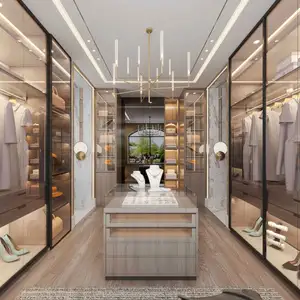 Bán Buôn Trung Quốc Nhà Máy Đi Bộ Trong Góc Quần Áo Tủ Quần Áo Closet Thiết Kế