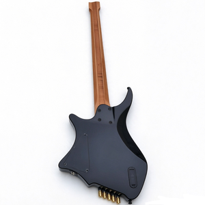 Guitare basse électrique 5 cordes à frettes éventailées, multi-échelles, corps en frêne, manche en érable torréfié sans tête - Product Image 2