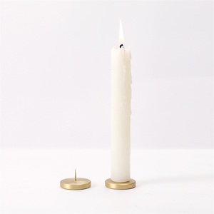 Maxery Golden Metal <strong>Candle</strong> <strong>Holder</strong>, Simple Luxury Solid <strong>Brass</strong> <strong>Candle</strong> Stick <strong>Holder</strong> Decorative for Home Dinning Wedding - Product Image 2