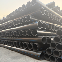 Tuyau en plastique PEHD haute pression 315 mm, anti-corrosion, sans fuite, certifié ISO pour drainage par siphon