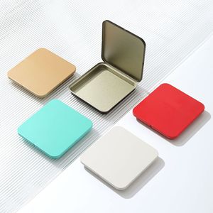 Boîte <span class=keywords><strong>en</strong></span> <span class=keywords><strong>fer</strong></span> Portable <span class=keywords><strong>fer</strong></span> blanc thé pressé gâteau emballage carré couvercle rabattable recyclable PP plastique pour le stockage des aliments <span class=keywords><strong>en</strong></span> contreplaqué - Product Image 1