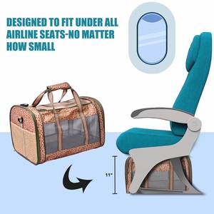 Transportín Blando para Mascotas Pequeñas (Perros y Gatos) - Bolso de Viaje Plegable Aprobado por Aerolíneas con Función de Asiento de Coche - Product Image 4