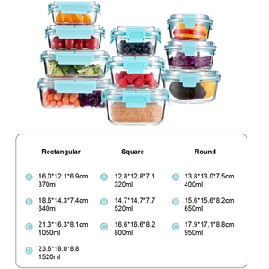 Mới được thiết kế Đồ Dùng Nhà Bếp con dấu thực phẩm thủy tinh lưu trữ container - Product Image 2