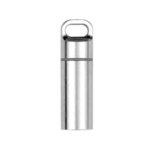 พวงกุญแจผู้ถือ<span class=keywords><strong>ยา</strong></span> MINI Fob คอนเทนเนอร์ไทเทเนียมกระเป๋ายาฉุกเฉิน<span class=keywords><strong>แอ</strong></span><span class=keywords><strong>ส</strong></span>ปิรินไนโตรจิลีเซอรีน<span class=keywords><strong>ส</strong></span>ําหรับกระเป๋าเดินทางผู้ชายผู้หญิง - Product Image 1