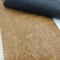 Tissu synthétique en cuir PU tissé KEJIA de haute qualité, 290 GSM, pour vêtements, robes et gants