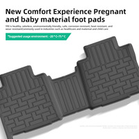 Tapis de sol de voiture 3D personnalisés en TPE, imperméables, antidérapants et anti-poussière pour GWM Poer/Cannon/P300 2025-2026 RHD 4x4 Version Diesel