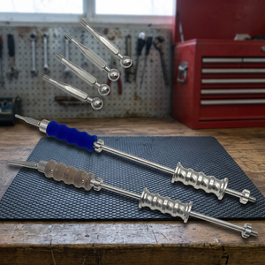 Ensemble d'extracteurs manuels d'ongles intramédullaires en acier avec poignées en silicone et en bois pour usage chirurgical orthopédique - Product Image 4