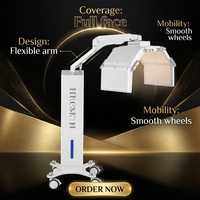 Appareil professionnel de luminothérapie LED PDT vertical 4 couleurs 180 °   Appareil de bien-être cutané pliable et réglable pour salon de beauté