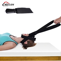 Sangle de traction cervicale portable en néoprène avec ceinture mentonnière, outil de décompression chiropratique pour le soulagement des douleurs cervicales et le massage