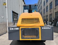 Rouleau compresseur vibrant d'occasion XCM-G XS223J 22 tonnes à tambour unique / Compacteur vibrant lourd d'occasion pour sols et routes