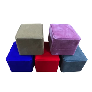 Luxury Velvet <b>Watch</b> Box <b>for</b> <b>Men</b> with Velvet Interior Custom Logo Factory Direct Low MOQ , Premium Single <b>Watch</b> Box <b>for</b> Gifts - Product Image 3