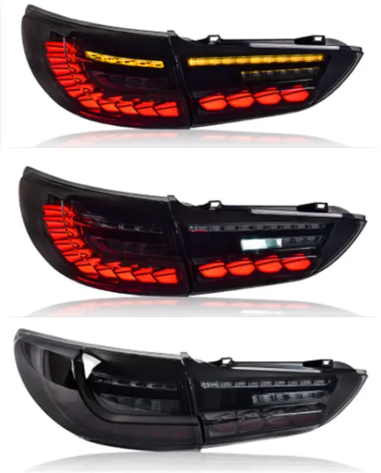 Archaic for Mazda 6 Led Tail Lamp 2012-2020 Mazda 6 Atenza Tail Light Dynamic Signal Rear Stop Brake Reverse Auto Accessories