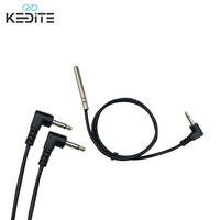 Sensor de temperatura digital DS18B20 de alta precisión, SONDA DE ACERO INOXIDABLE impermeable con enchufe de audio de 3,5mm