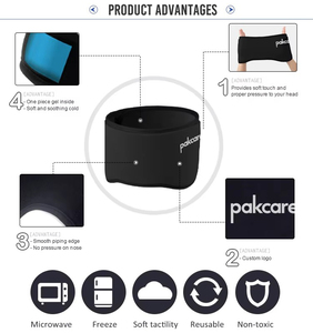 Gorro de Hidrogel Reutilizable para Terapia de Frío/Calor, Tecnología de Enfriamiento, Alivio de Dolores de Cabeza y Migrañas, Uso Doméstico - Product Image 4