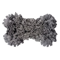 Tapis de dressage de luxe en velours doux et respirant en forme d'os pour chiens et chats - Accessoires de dressage pour animaux de compagnie
