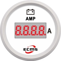Pour compteur automobile avec affichage numérique 150A 52mm Ampèremètre/Compteur de courant pour yachts, bateaux, camping-cars et voitures modifiées