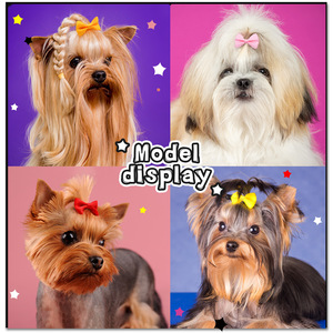 Acessórios Personalizados por Atacado para Cães, Laços e Grampos de Cabelo para Gatos e Cães com Presilhas de Metal - Product Image 6