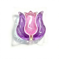 Dr. easy Capsules de lessive 3-en-1 jetables, écologiques, antibactériennes, anti-acariens, multi-effets, parfum floral, en vrac