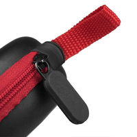 Étui rigide rond portable en EVA avec poche intérieure en filet, fermeture éclair, étanche, pour écouteurs, petit boîtier de rangement de voyage