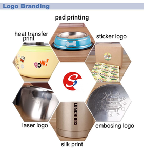 Grand bol de cuisine profond <span class=keywords><strong>en</strong></span> acier inoxydable de haute qualité avec motif, pour aliments pour chat, nouilles et soupes - Product Image 4