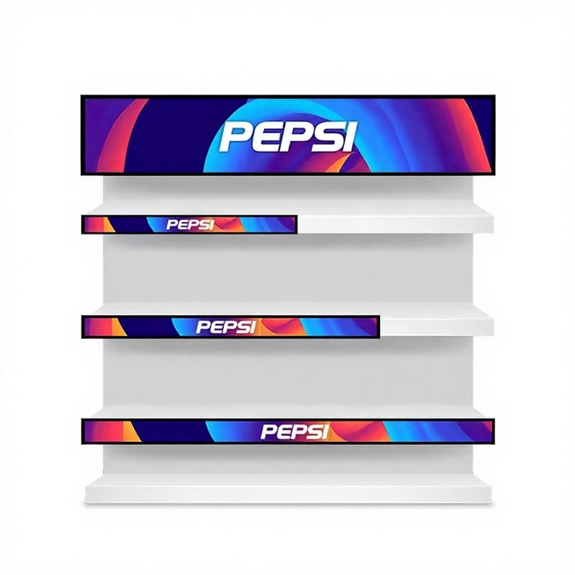 Shelf Edge Ultra Thin Advertising Screen Lcd Display Digital Signage Digital High Bright LCD Indoor LCD Transparent Display