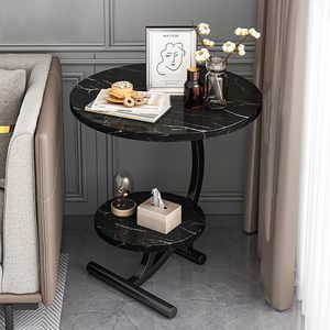 Mini coffee <b>table</b>, living room <b>sofa</b> side <b>table</b>, simple and creative floor decoration, multi-functional minimalist double-layer - Product Image 1