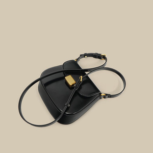 Sac à bandoulière en cuir véritable pour femme, sac à main vintage, sac à rabat tendance, sac à main classique de luxe pour femme - Product Image 4