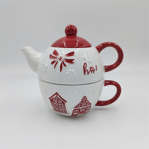 Gốm giáng sinh Deer Shape gốm ấm tranh-thủ Công Kỳ nghỉ Tea Pot với tùy chỉnh sơn, món quà độc đáo drinkware cho Xmas - Product Image 5