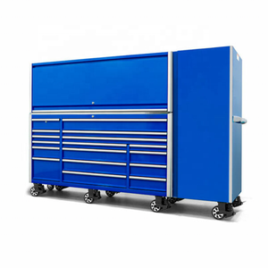 20 Lade Rollenkast Met Hok En Zijkast Werkzeugwagen Servante D'atelier Caja De Herramientas 72 Inch Gereedschapskist - Product Image 3