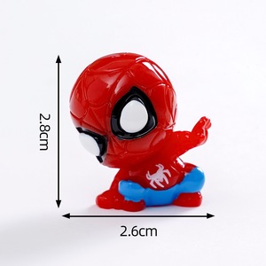 Mini Statuette in Resina di Supereroi alla Moda: <span class=keywords><strong>Spiderman</strong></span>, Ironman, 2 Pollici, in Sacchetto Sorpresa, Giocattoli per Bambini, Ideali per Riempire le Uova di Pasqua - Product Image 2