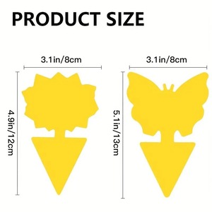 Grosir efektif tidak beracun penangkap serangga kuning lengket lem kuat perangkap lalat dan tawon untuk penggunaan taman dalam ruangan - Product Image 4