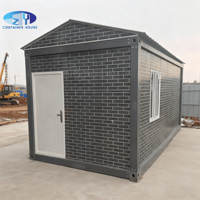 Maisons de conteneur préfabriquées sur mesure en matériaux d'aluminium et d'acier à toit triangulaire nouvellement construites pour le logement temporaire