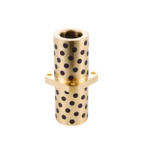 Customized bronze bushing slide copper bush flanged brass bimetal bearing bush