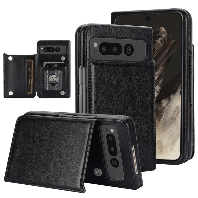 For Google Pixel Fold 9 8 Pro Wallet Case Card Holder Magnetic Stand Kickstand Flip Cover for Pixel 8A 9pro XL