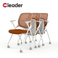 Chaise de classe moderne avec tablette d'écriture, empilable et durable, pour salle de conférence, avec roulettes, prix usine