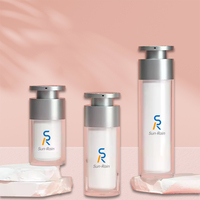 Bouteille de pompe sans air remplaçable de 15ml 30ml 50ml pour lotion crème sérum shampooing bouteille de pulvérisation cosmétique