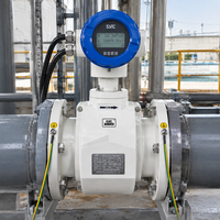 Débitmètre électromagnétique en acier inoxydable DN50 de 2 pouces, débitmètre magnétique pour eaux usées industrielles