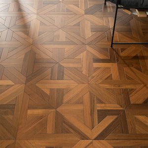 Parquet de teca multicapa T&G de grado AB, cepillado, resistente a los arañazos, de bajo mantenimiento, de 12 mm, 16 mm, 18 mm, para hoteles y complejos turísticos. - Product Image 1