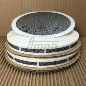 Zebra Stripe 6x35mm PET Anti-Counterfeit <b>Scratch</b> Off Labels Oblong 17000 Pieces Per Plate Commercial Promotion - Product Image 1