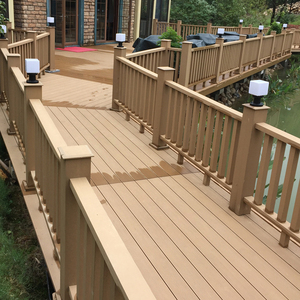 WPC tubo cuadrado hueco edificio partición decoración <span class=keywords><strong>madera</strong></span> plástico compuesto barandilla <span class=keywords><strong>madera</strong></span> WPC poste tubo pérgola usada - Product Image 2