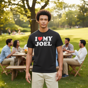 Camiseta I Love My Joel, color negro, unisex, talla para adultos S M L XL XXL - Product Image 1