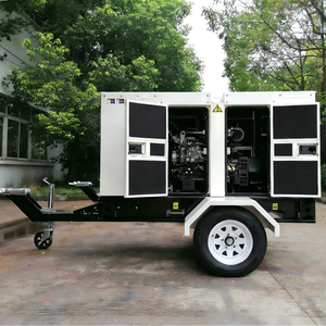 ポータブル静音ディーゼル発電所 30kva 50kva 60kva 80kva トレーラー型 3相ディーゼル発電機 建設用 - Product Image 5
