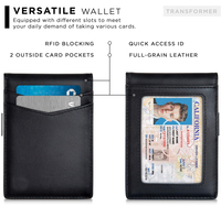 Portefeuille Faraday Portable pour hommes, pochette frontale mince, porte-cartes bloquant RFID, pince à billets, Offre Spéciale